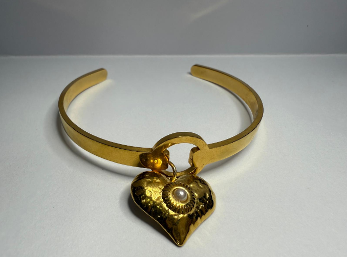 Bracelet with heart embellishment